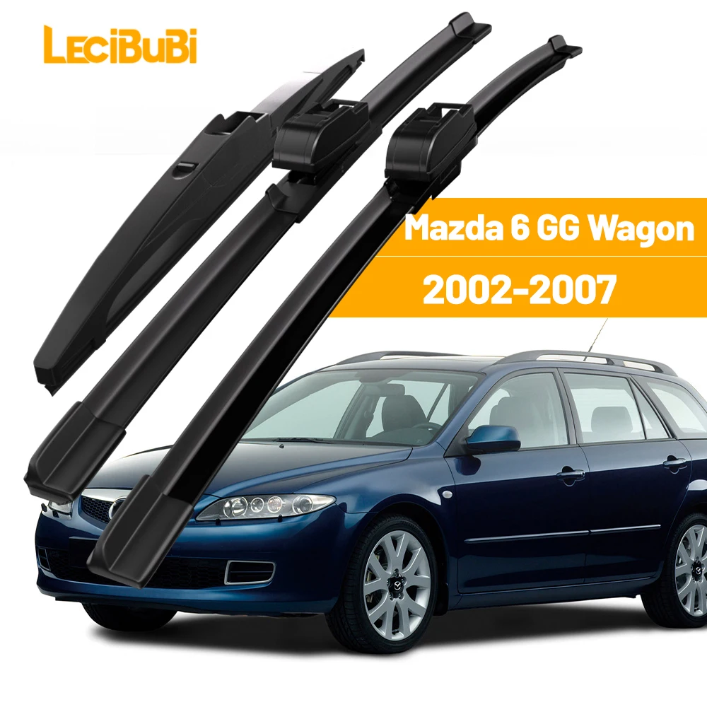 Für Mazda 6 GG Wagon 2002-2007 1set Vorne und Hinten Scheibenwischerblätter Scheibenwischer 2003 2004 2005 2006 Zubehör