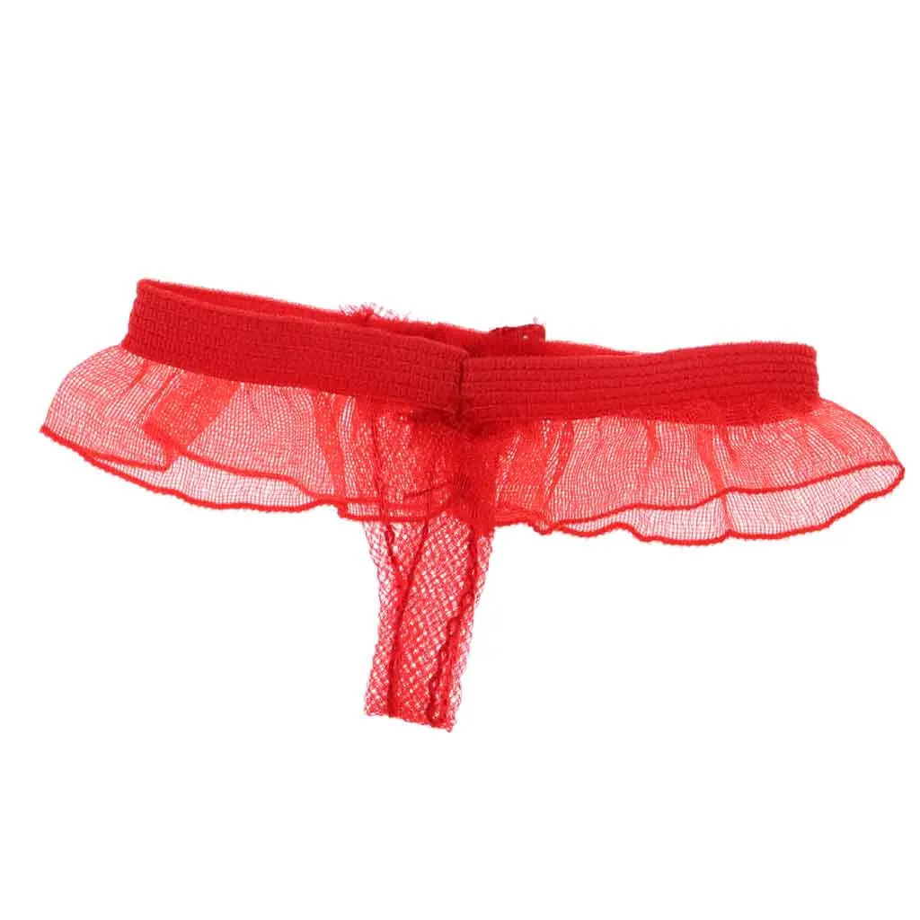 1/6 Scale Bow Knot Thong with Lace Ruffle for 12 inch Hot Toys HT, PH, , CY