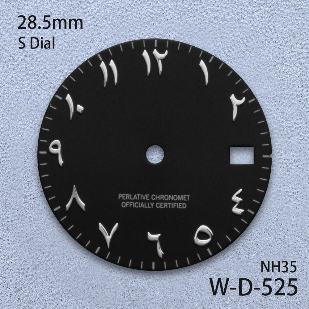 28,5 мм S логотип арабский циферблат подходит для NH35/NH36/4R/7S японский механизм высококачественные часы с циферблатом Sunray модифицированные аксессуары