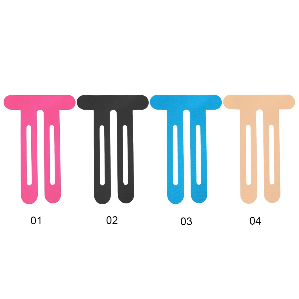 5Pcs Precut Kinesiology Tape Elastic Sports Protection Patches Breathable Cotton Athletic Tape for Preventing Injury for Outdoor