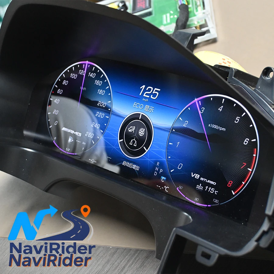 

12,3-дюймовый ЖК-цифровой спидометр, ЖК-дисплей, приборная панель для Mercedes Benz E Class W207 W212 2013-2015, приборная панель, виртуальная кабина