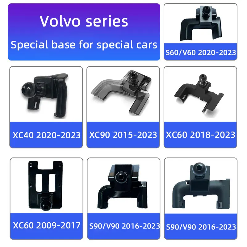 

Car Air Vent Mount Bracket Cell Phone Stand Base Fixed Bracket Accessory For Volvo XC90 XC60 XC40 V90 V60 V50 V40 S60 S90