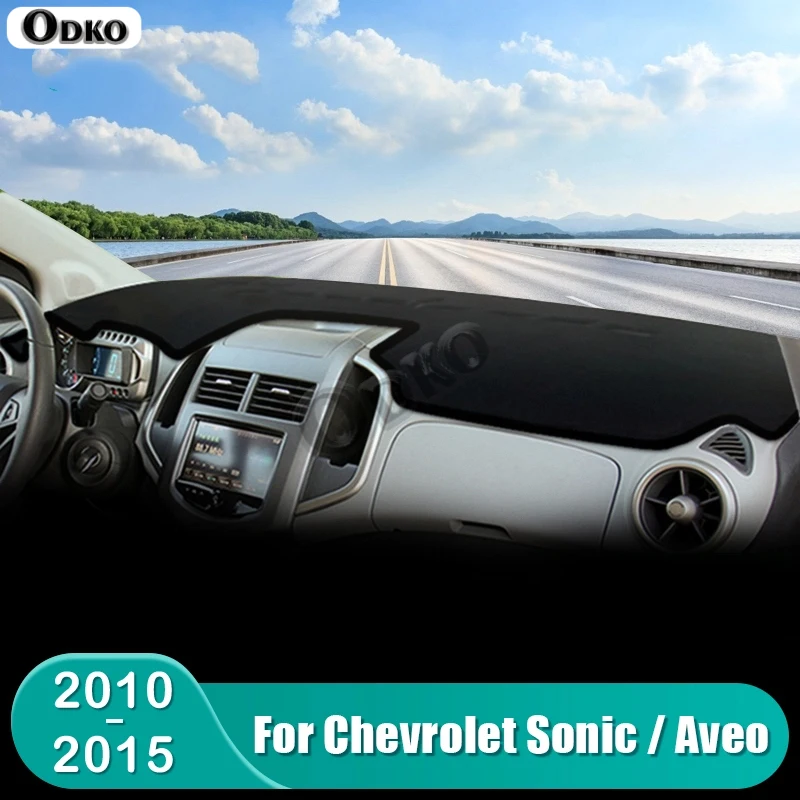 

Для Chevrolet Sonic Aveo 2010 2011 2012 2013 2014 2015 2016, коврик для приборной панели автомобиля, солнцезащитный козырек, чехол для стола, аксессуары
