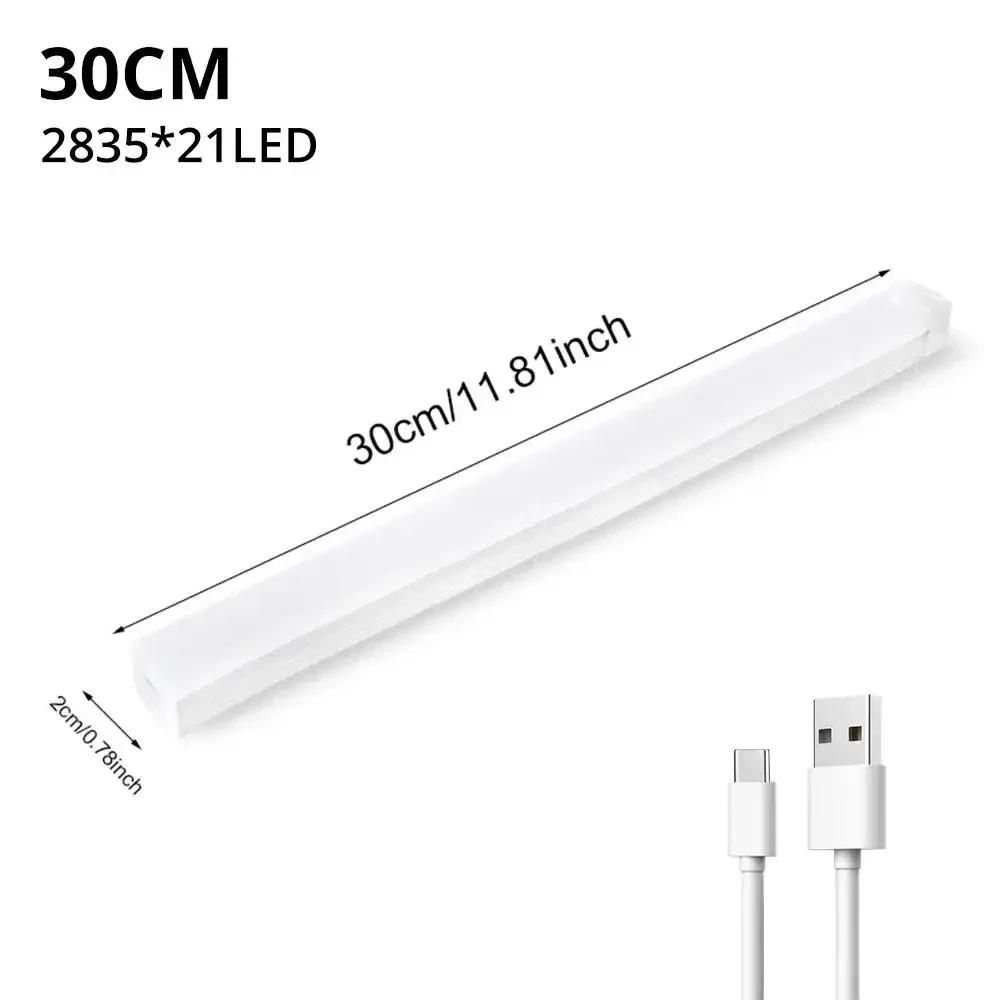 Night Lights Wireless LED Motion Sensor Lamp USB Rechargeable Magnetic For Wardrobe Room Closet Kitchen Aisle Tube Detector Bulb image 3