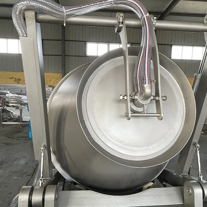 Przemysłowa maszyna do mieszania mięsa, hydrauliczny wakuowy tumbler do marynowania drobiu, owoców morza, do produkcji kiełbas, kurczaka, kaczki i przetwórstwa spożywczego.