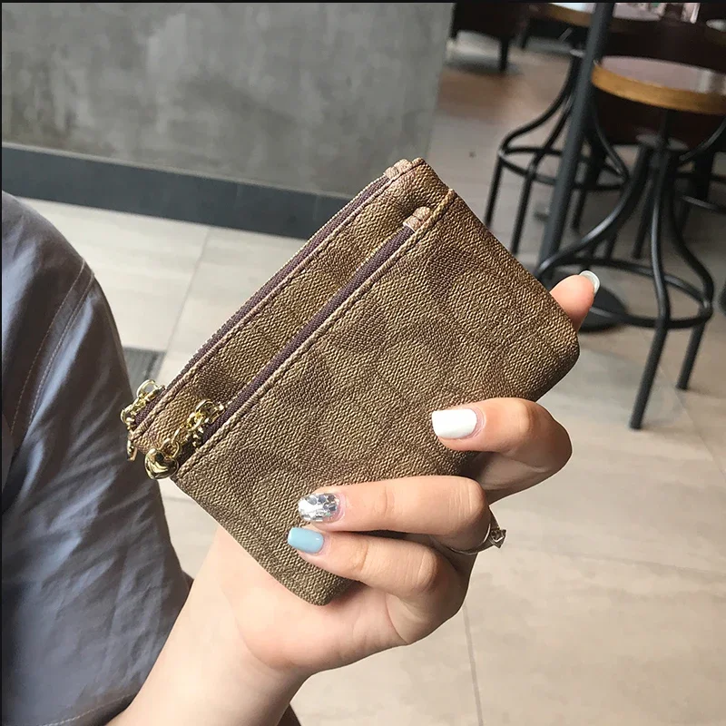 2025 NEW Small purse female ultra-thin purse zipper small mini new 2024 fashion niche design ins coin purse  clutch bag