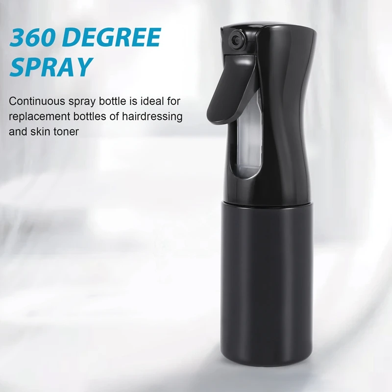 Hair Spray Bottle, Continuous Spray Water Bottle Spray Bottle Aerosol Mist Sprayer Sprayer-150 Ml, Black