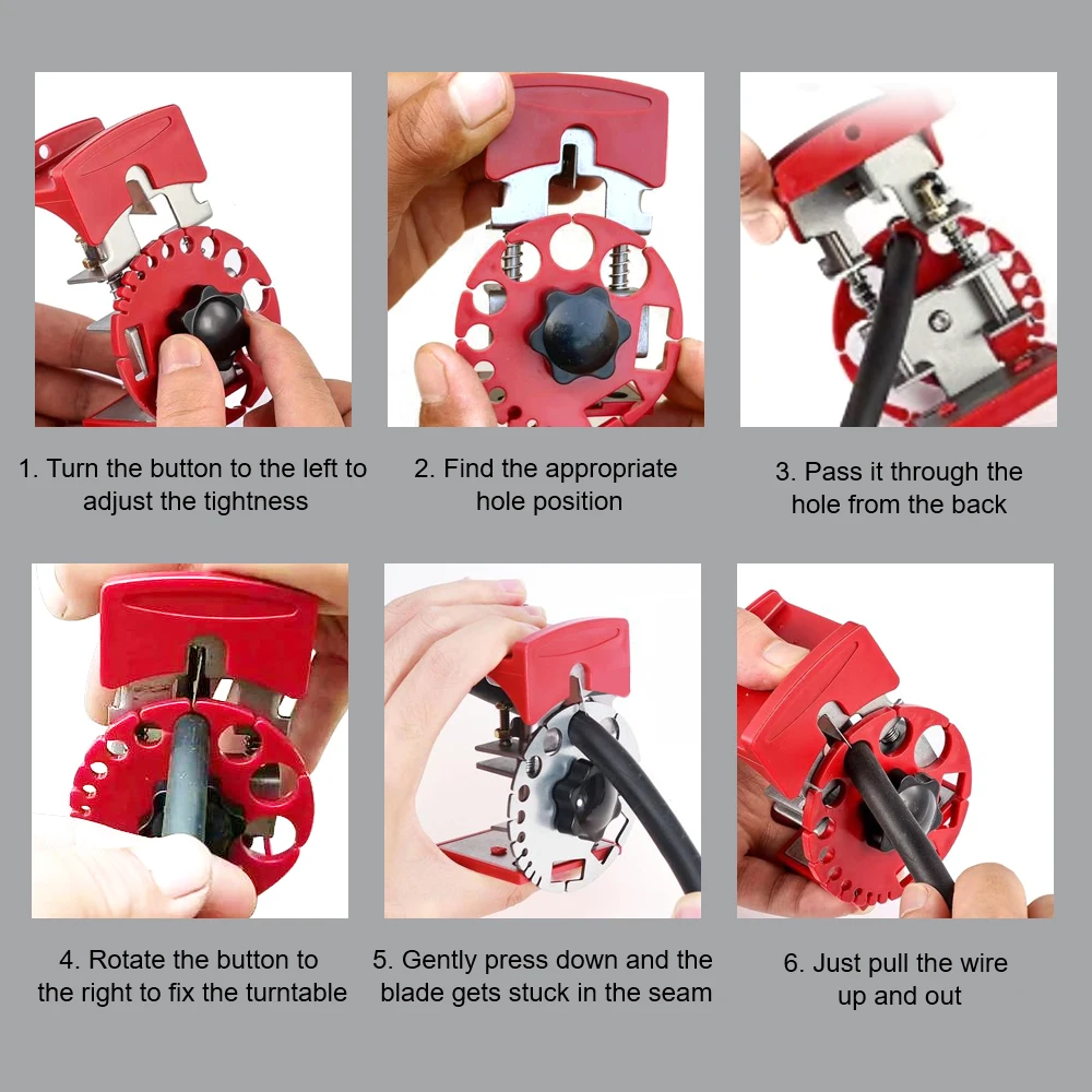 Electrician Tools Handheld Quick Peeling Tool Wire Cutting Knife Skimming Blades Adjustable Depth Cable Stripper Portable