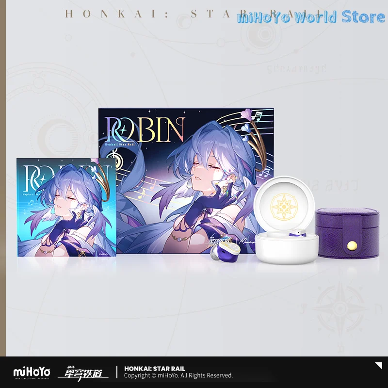 MiHoYo Official Original Genuine Honkai Star Rail Robin Box Doujin Robin Noise Reduction Prop Original Co Branded Peripherals