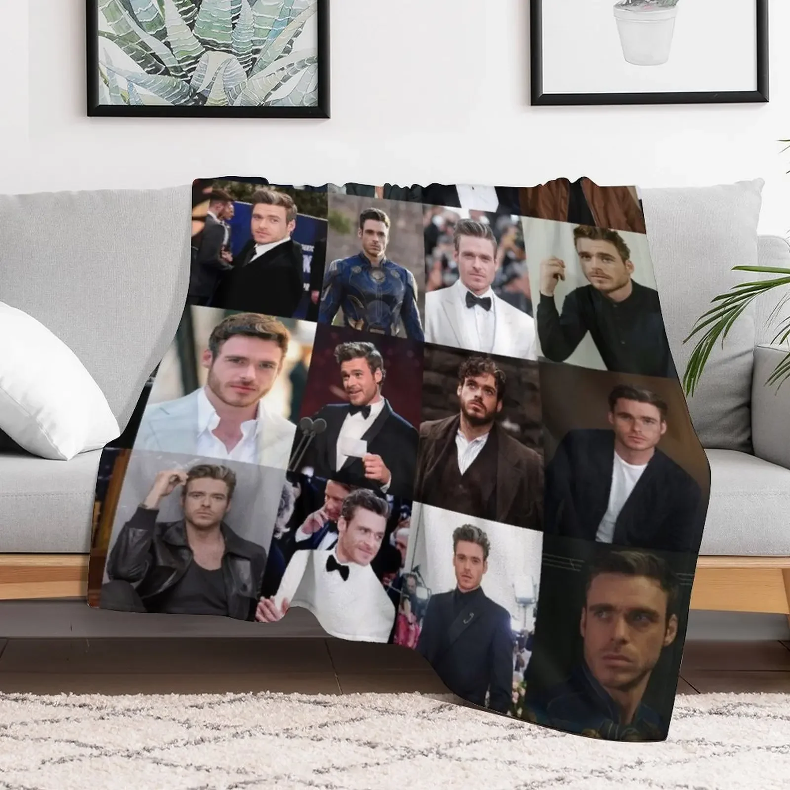 Richard Madden Throw Blanket Summer Cool Breathable Blanket for Sleeping