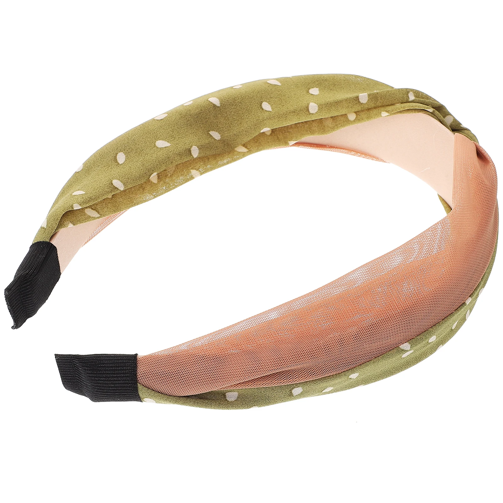

Dot Wide Brim Headbands Fabric Non Slip Delicate Hair Bands For Women Lightweight Comfortable Ear Friendly Stylish