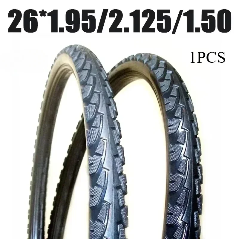 SOLID TIRES fit for sizes 26*1.95 26*2.125 26*1.50 Tire Fixed Inflation Solid Tyre Bicycle Gear Solid for Mountain bike 1pcs