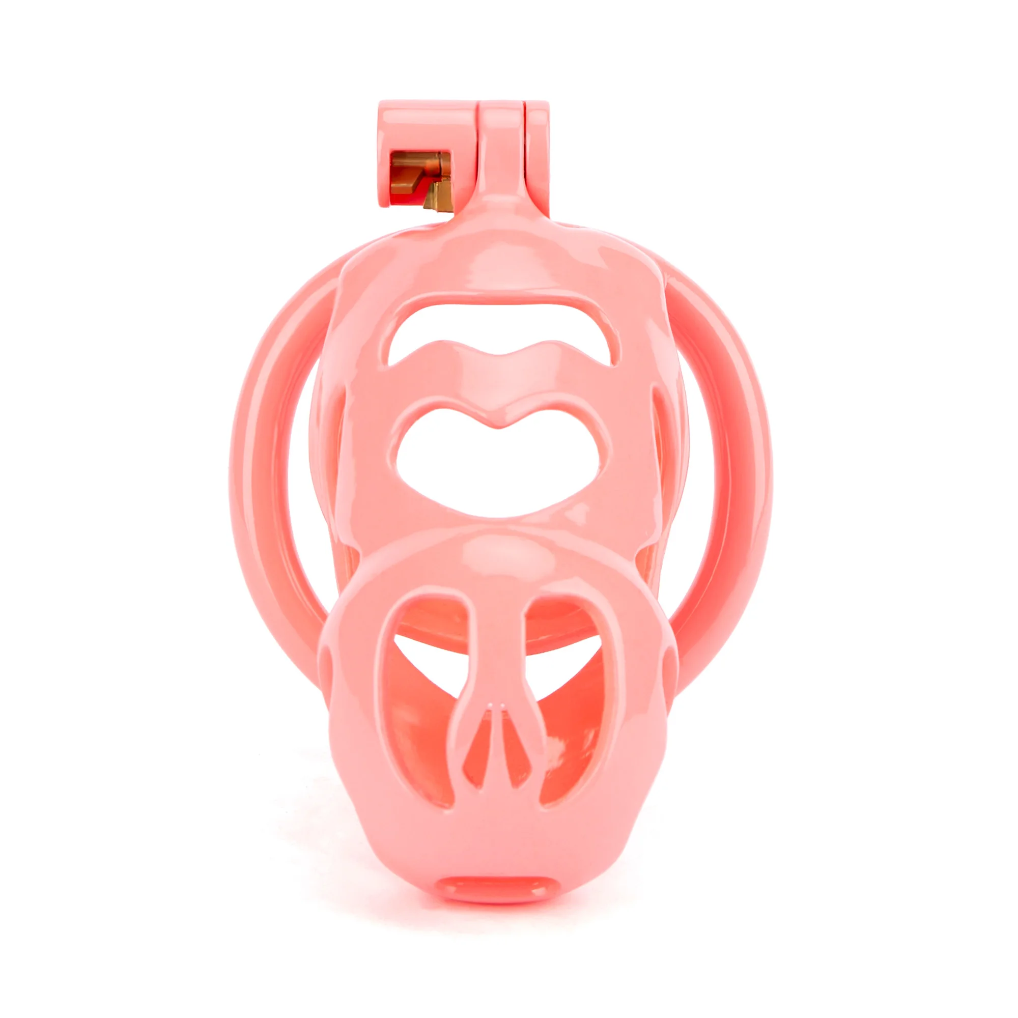 New 5 Sizes Chastity Cage With Heart Key Necklace Cock Cage Lock Male 3D Printing Lightweight Penis Cage BDSM Sex Toys For Men