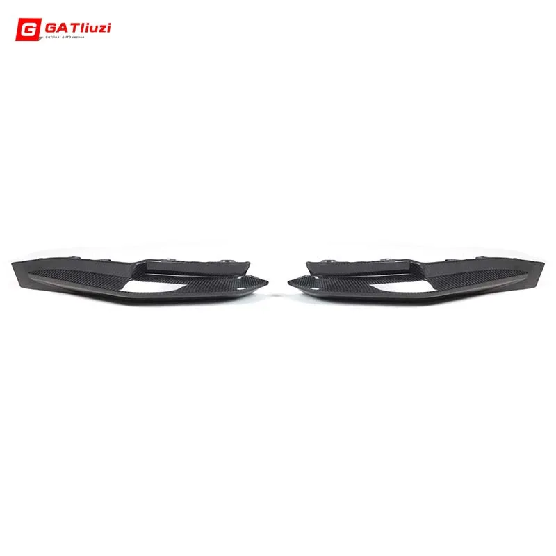 Dry Carbon Fiber OEM Style Rear Splitter Diffuser Lips for BMW G80 M3 G82 G83 M4 Lower Corner Spoilers Set Styling Body Kit