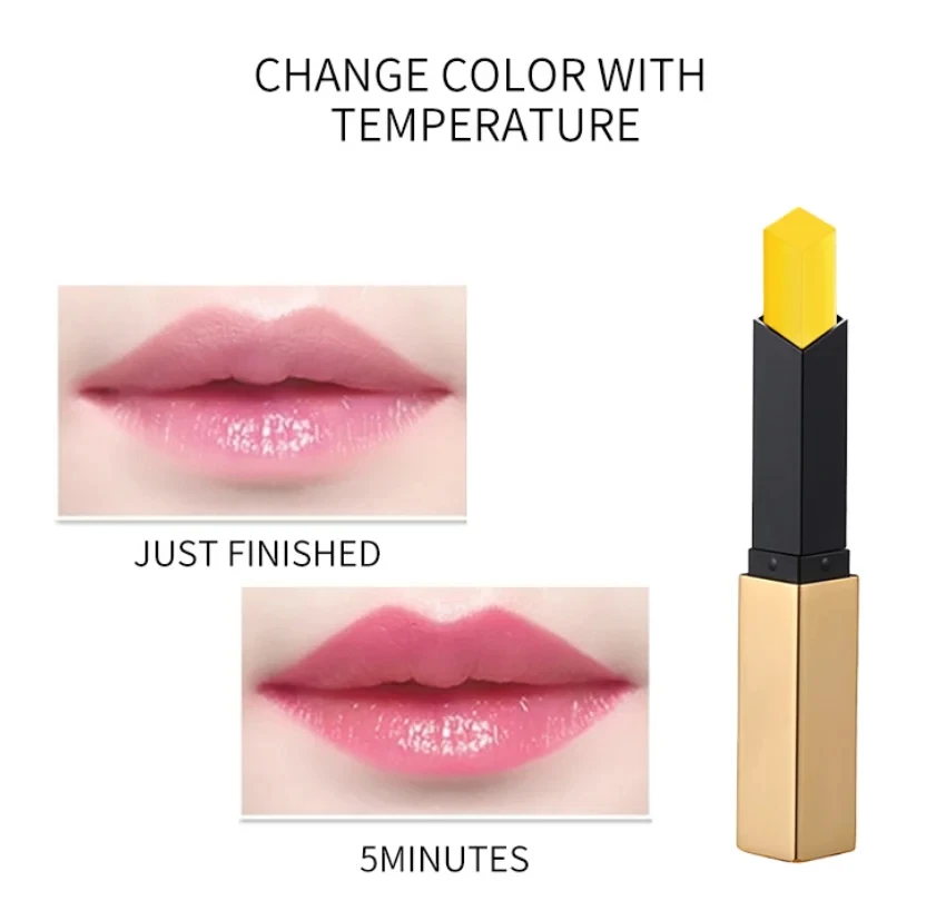 20 Stück individuelles Logo Carotin Farbwechsel Lippenstift Lippentönung langlebig wasserdicht feuchtigkeitsspendend nähren Lipgloss Bienenwachs Lippenbalsam
