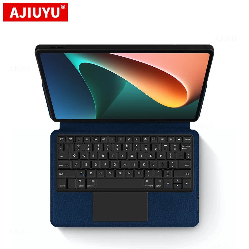 Funda para Xiaomi Pad 5 Pro MiPad 5 Pro 11 "Mi Pad 5 Tablet PC Portabl Bluetooth teclado con TouchPad Fundas protectoras TPU