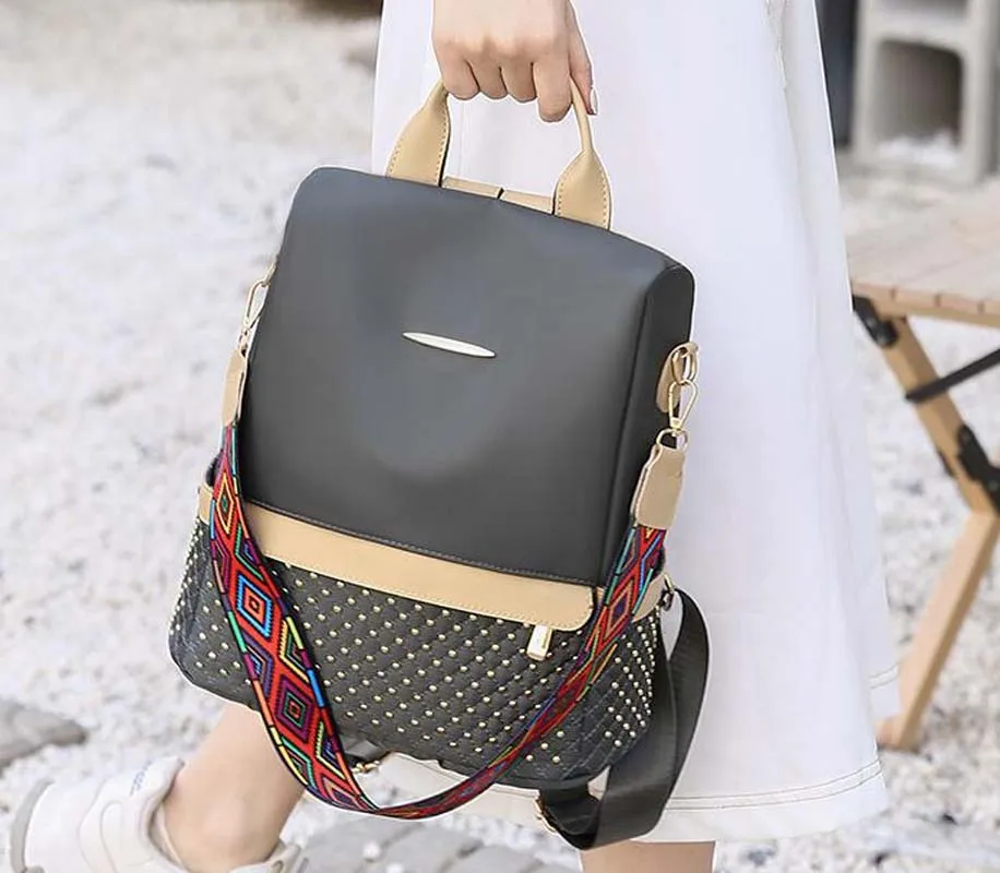 

Hot Sale New Fashion Waterproof Oxford Backpack Women Anti Theft Shoulder Bags School Bag High Capacity Travel Knapsack