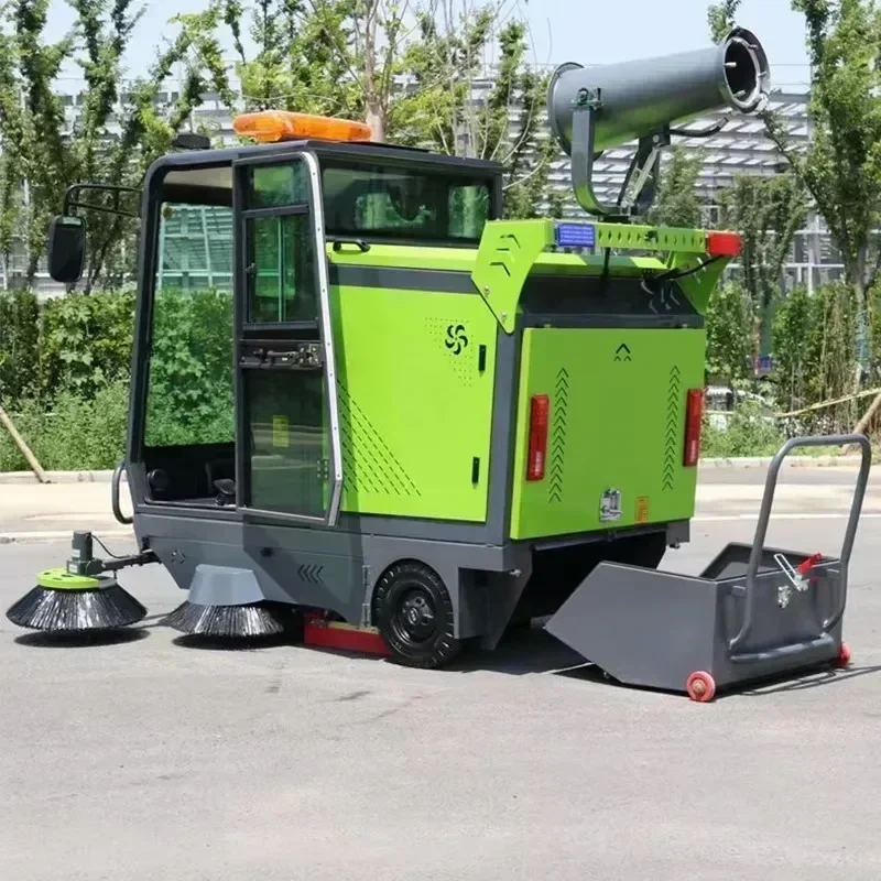 Workshop Road Sanitation Ride-on Industrial Sweeper Electric Sweeper Enclosed Sweeper Commercial Factory