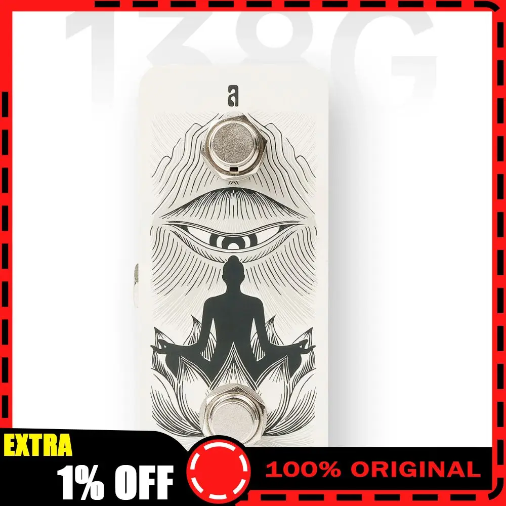 klowra-anima-dual-momentary-guitar-footswitch-trs-external-foot-controller-for-multi-effects-looper-pedals-no-battery-required
