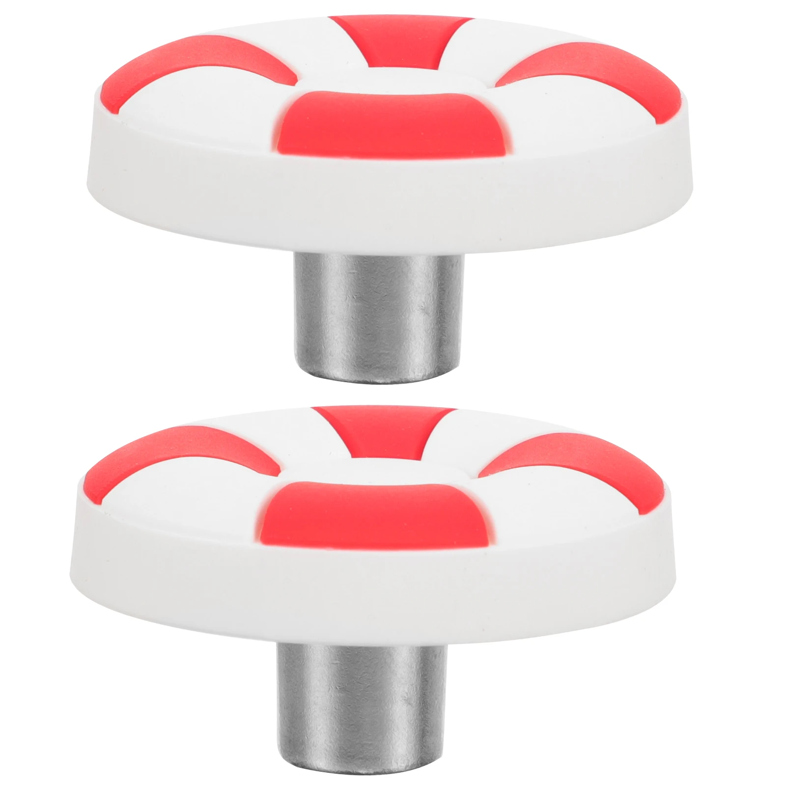 

2Pcs Lifebuoy Shape Cabinet Pull Soft Durable Plastic Drawer Handle for Children Room Decor Door Handle Plastic Drawer Pulls