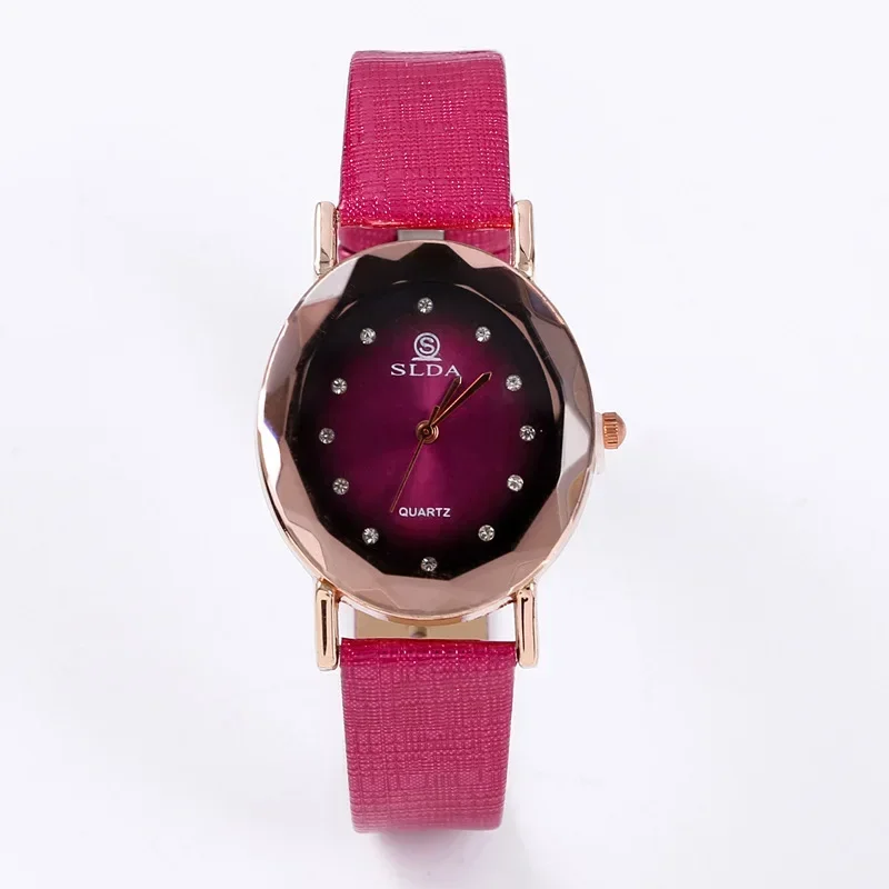 Orologi da donna di lusso semplici orologi da polso al quarzo orologi in pelle PU ragazza orologio da donna regalo studenti orologio Reloj Para Mujer