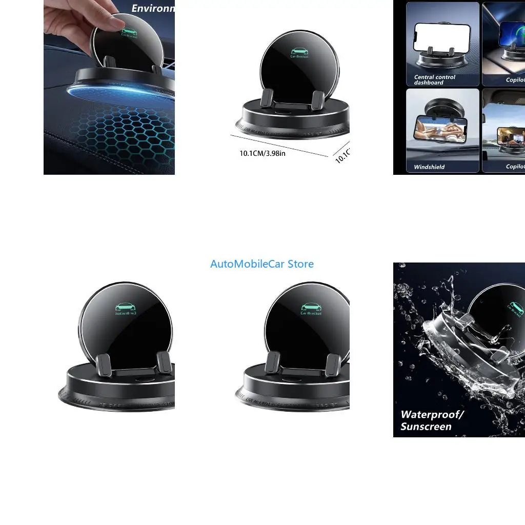G8TE Adjustable Car Phone Mount With Strong Adsorption Base For Secure Grip And Full Angles Visibility While Driving