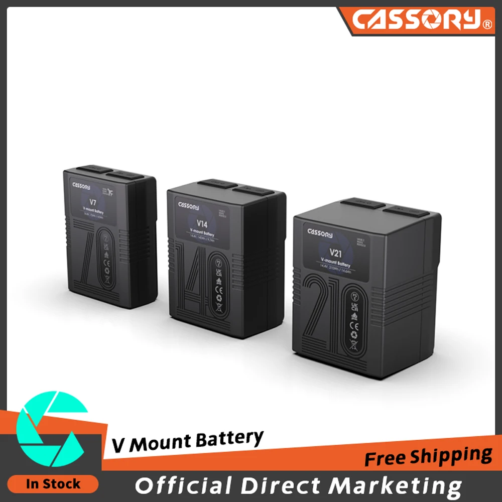 CASSORY V7/V14/21 70/140/210Wh Pocket V-mount Battery Pack