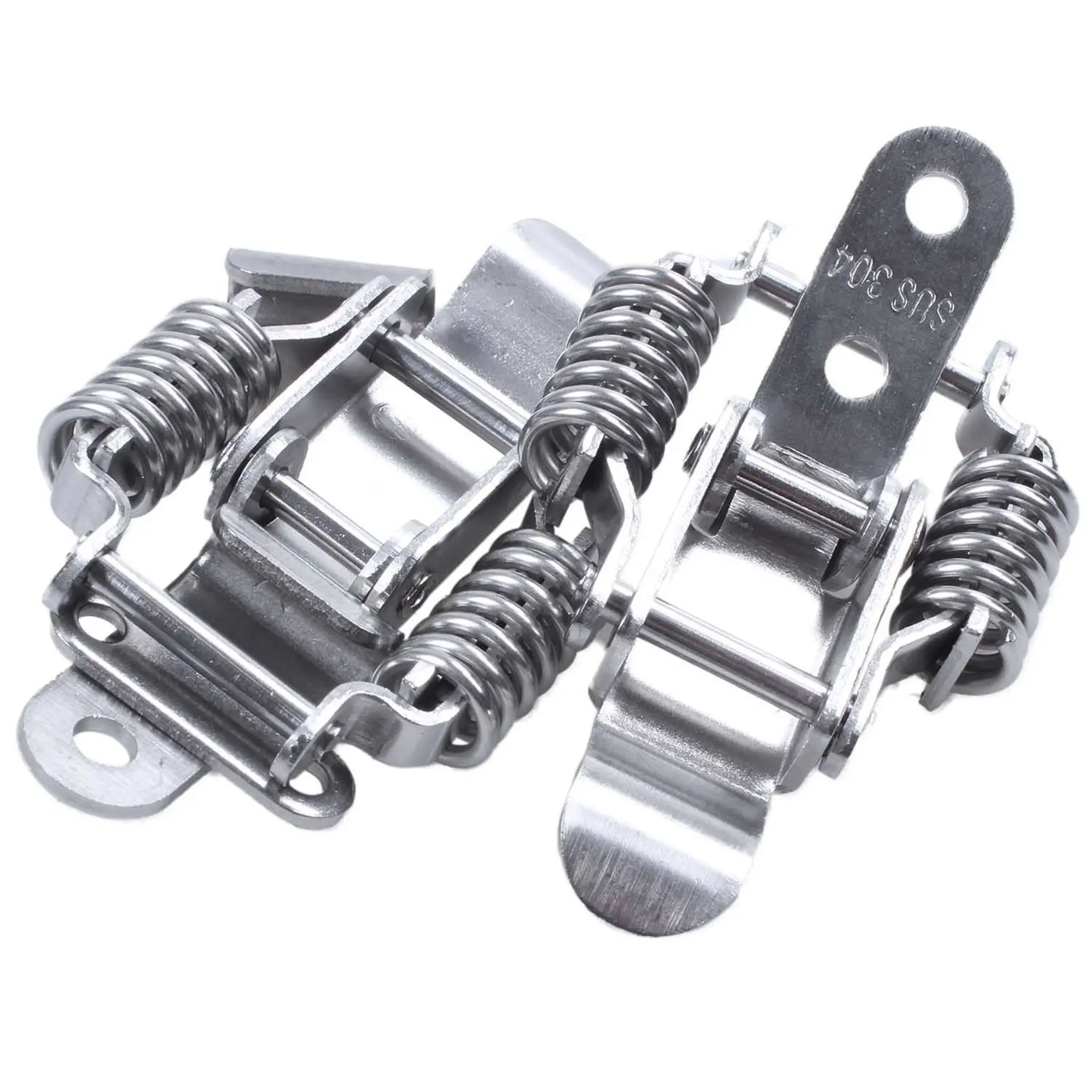 MOPHE-4X Toolbox Draw Compression Spring Toggle Latch Catch Clamp Silver