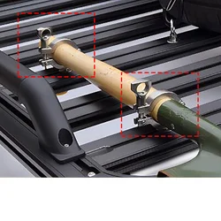 2pcs Generic Shovels Mount for Roof Rack Shovels Holder for Truck Space Saving Metal Car Accessories for Equipment