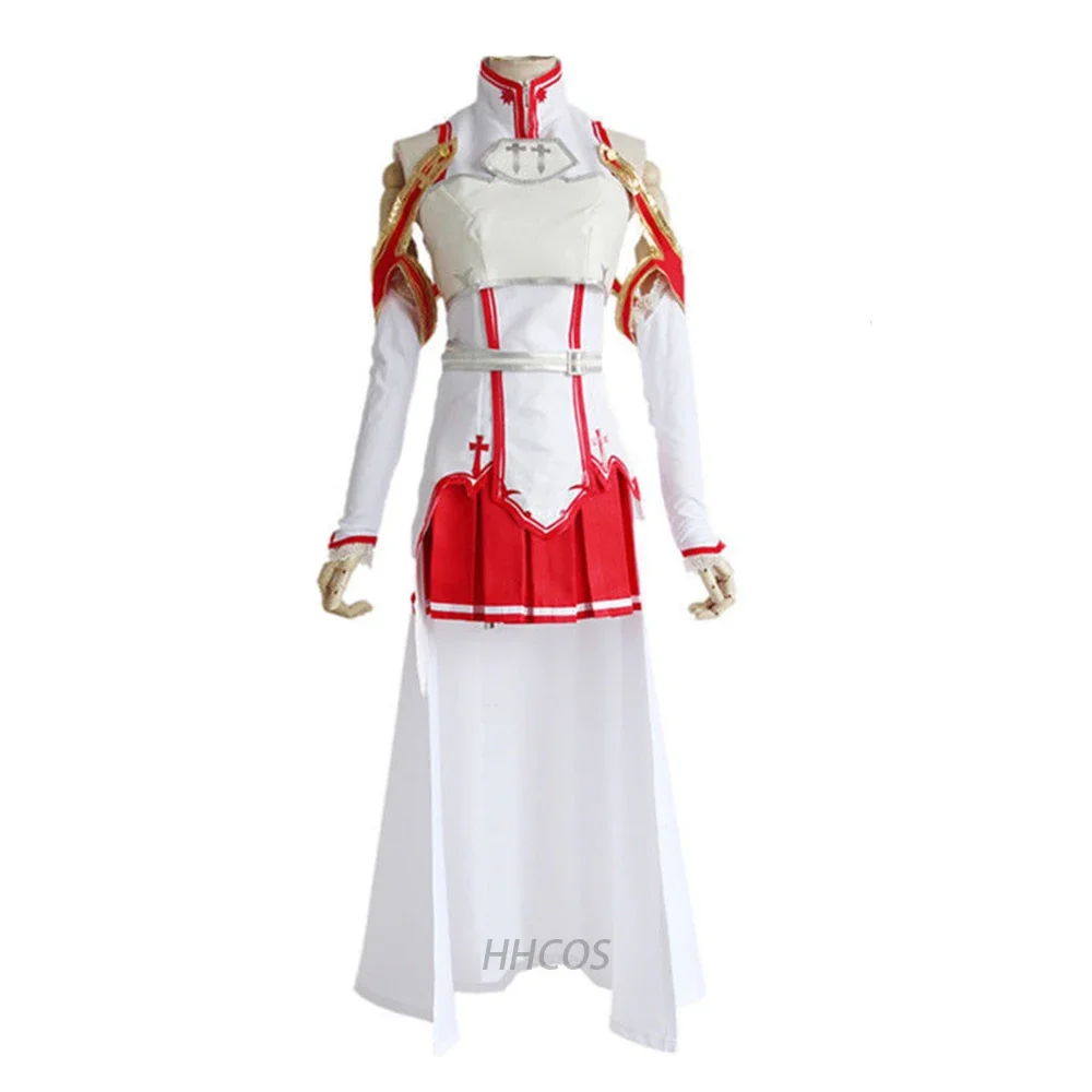 Sword Art Online Cosplay Costume Asuna Yuuki Full Set Women Cosplay Costumes Haloween Anime Clothes Cos