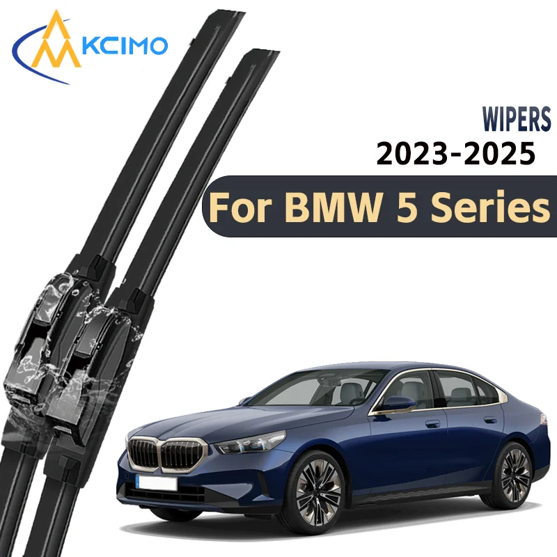 

2pcs Durable Quiet Wiper Blades for BMW 5 Series G60/G61 2023-2025 Scratch-Free Windscreen Wipers