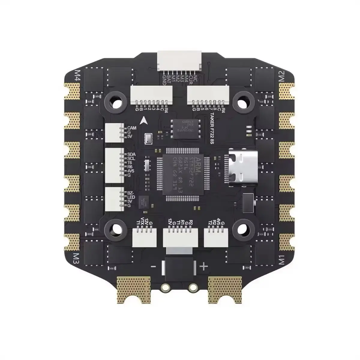 【★2026 Popular♠】For TAKER F722 BLS 100A 8S STACK F722 3-8S Flight Controller 16M Onboard H100_8S_BLS 100A 4IN1 ESC for Racing FP