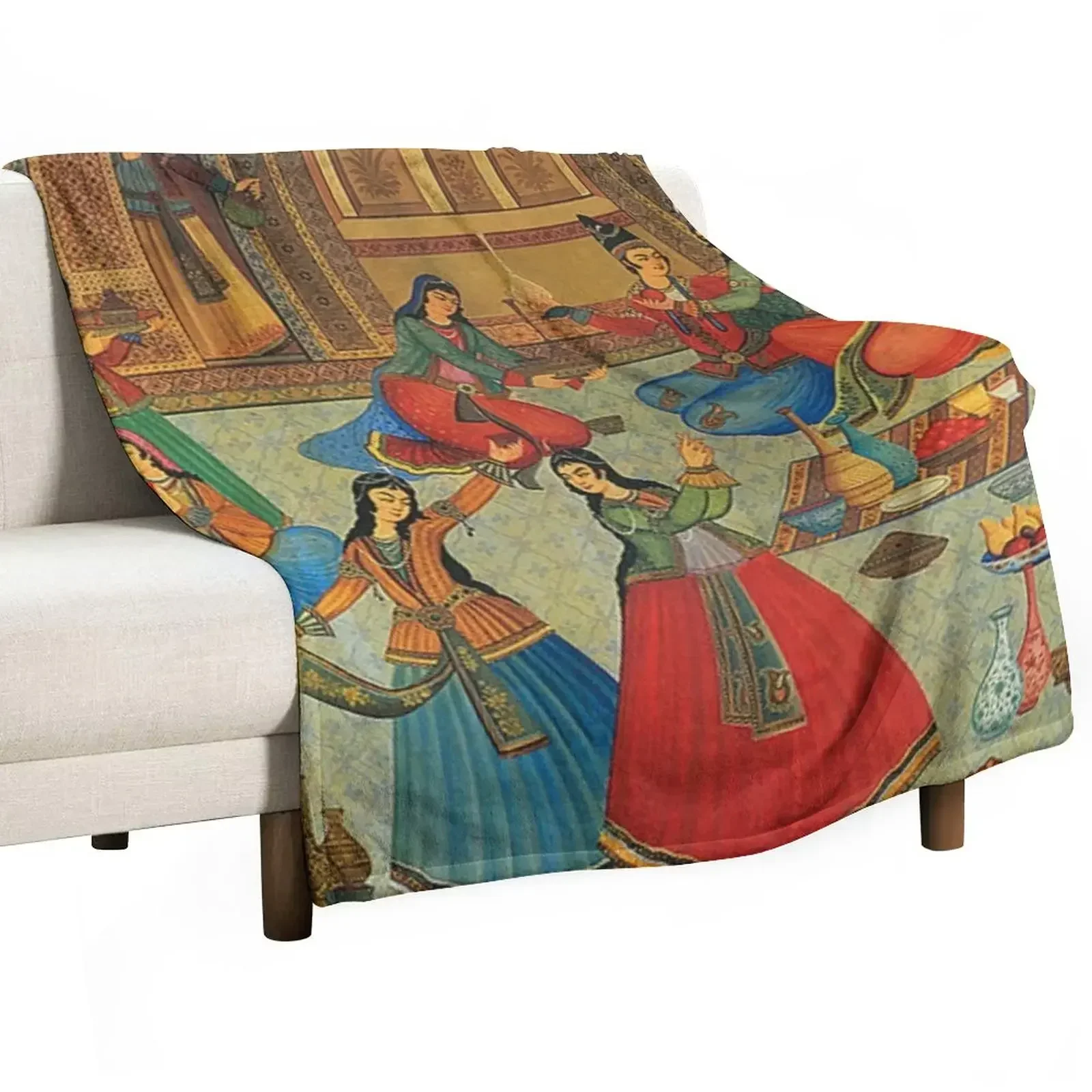 

persian art Throw Blanket Giant Sofa Soft Big Weighted Hairys Blankets