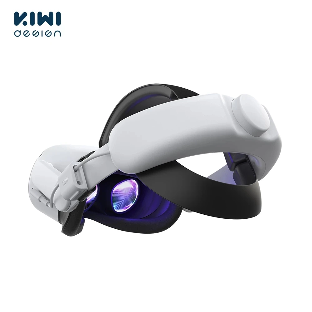 KIWI design 6400mAh Battery Head Strap For Oculus Quest 2 Accessories Power Lasting Superior Comfort Strap For Meta Quest 2 VR