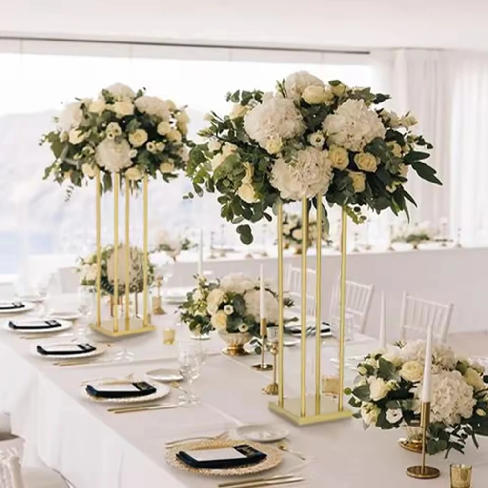 

4-10pcs)40-100cm) black/white/sliver/gold Tree Chandelier Wedding Parties Event Table Centerpiece Stand Decoration