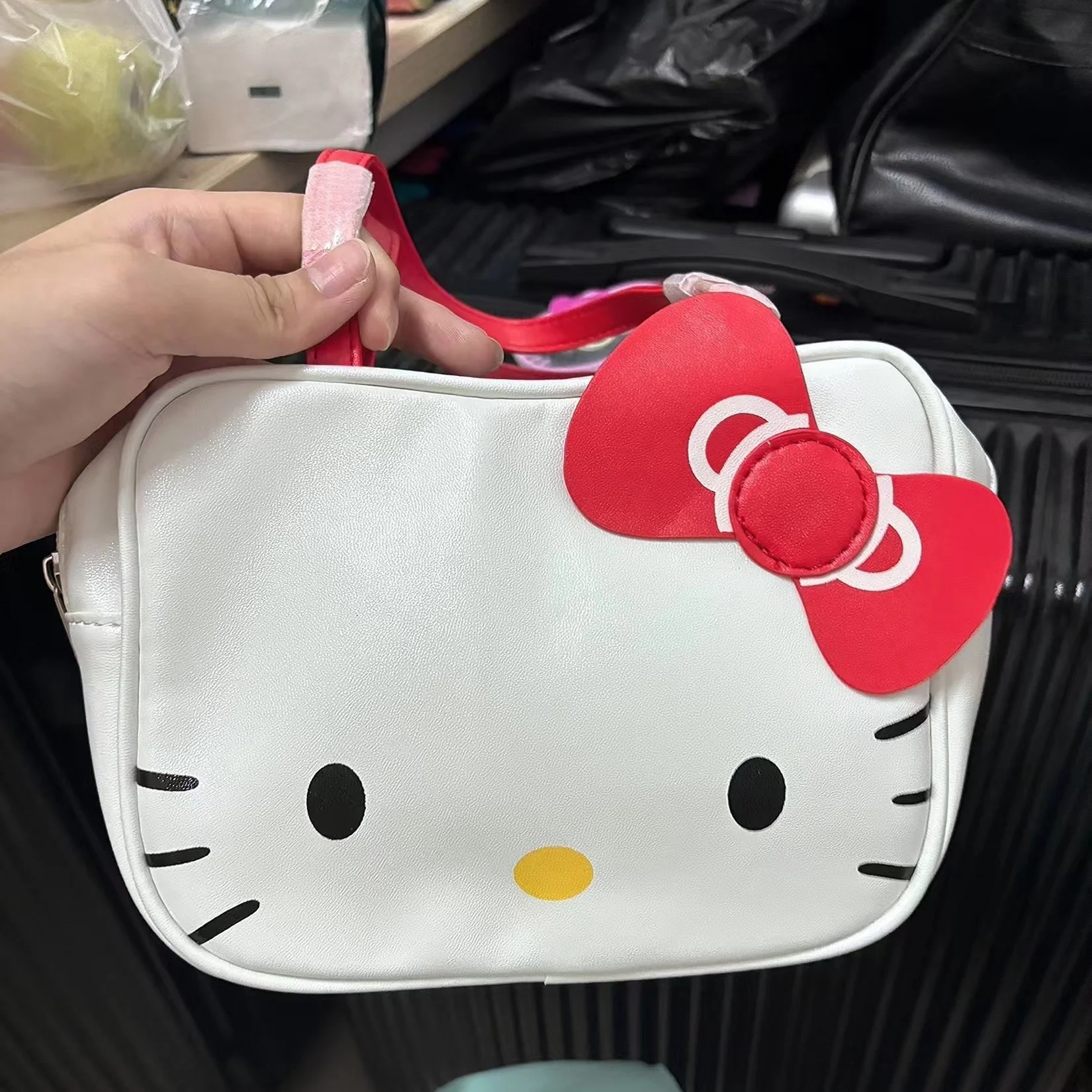 

Kawaii женская сумка Hello Kitty косметичка аниме Sanrio дорожная сумка-тоут с героями мультфильмов большой емкости портативные сумки для хранения косметики