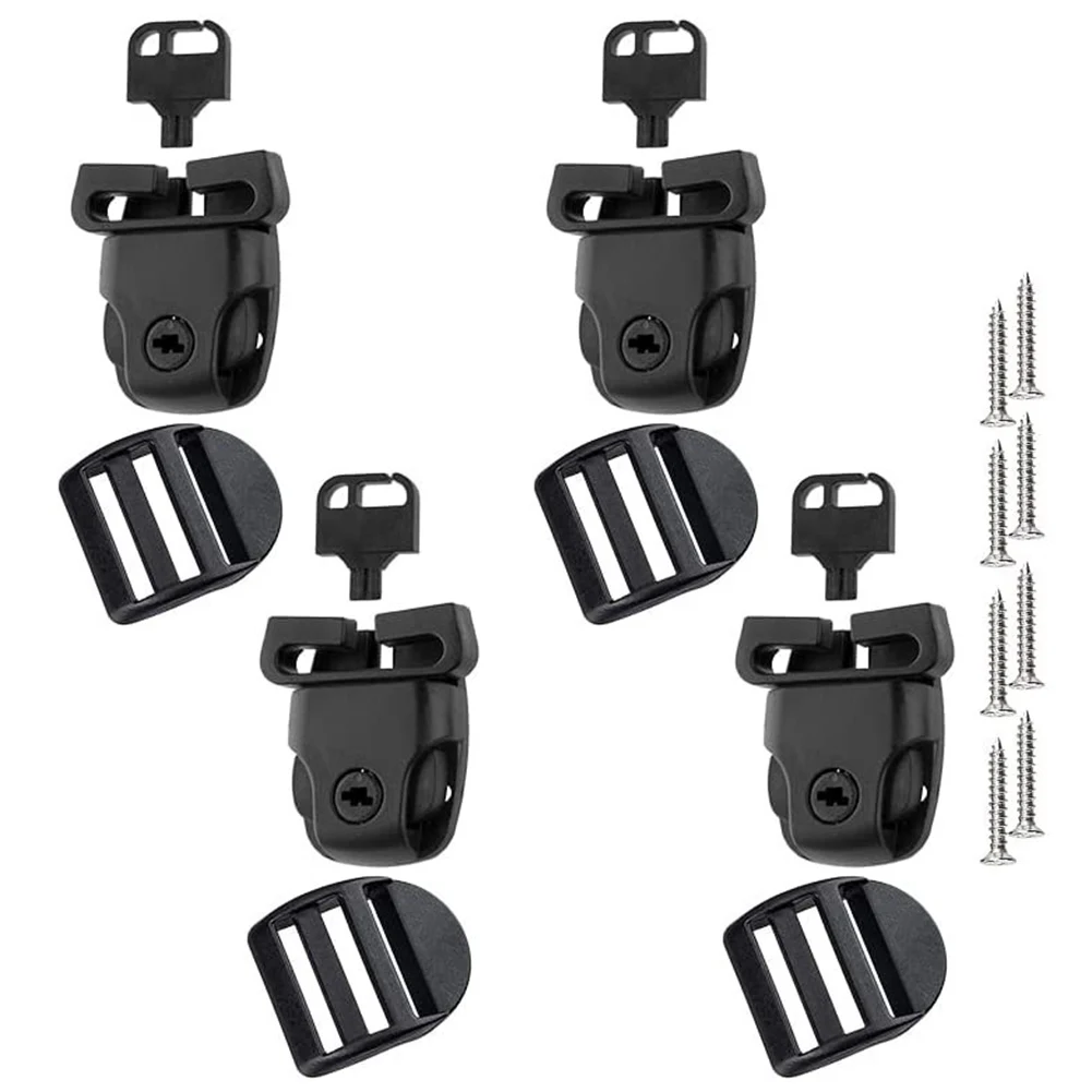 Practical Spa Latches Slides 4pcs Broken Latch Clip Lock Key Accessories Hardware Plastic Pools Spas Repair Kit