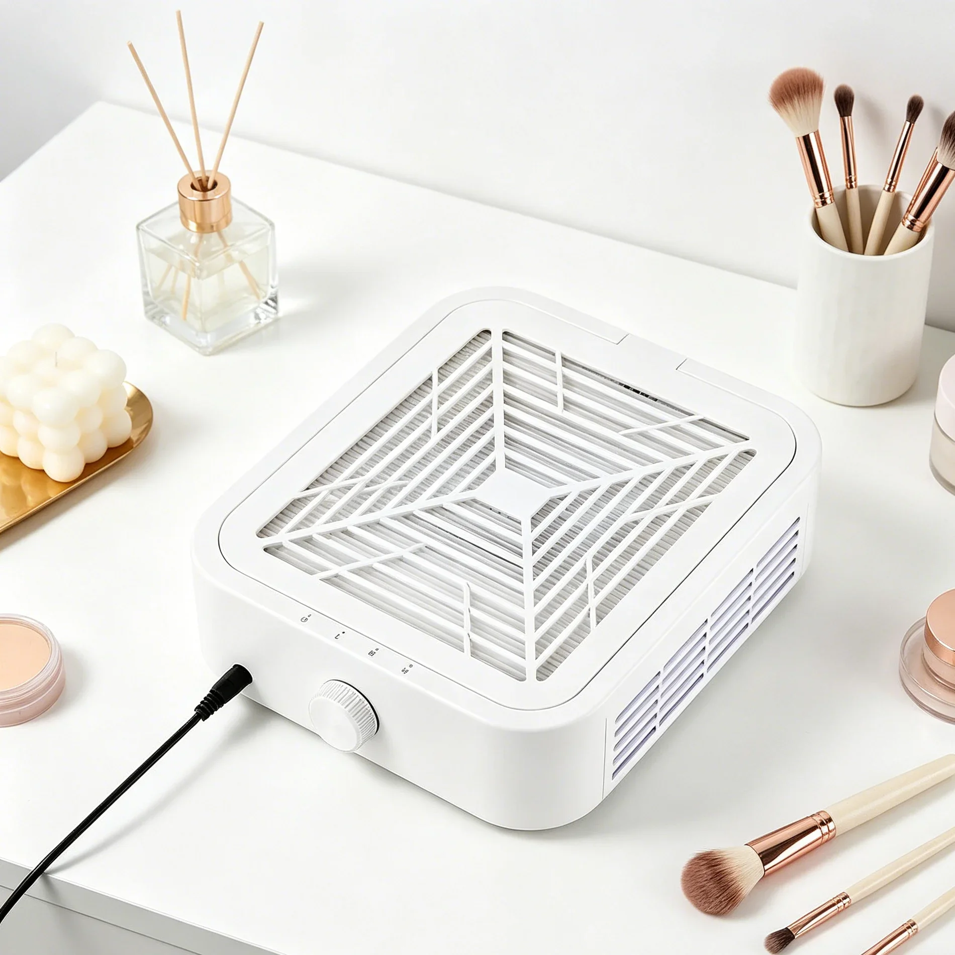 

120W Brushless Nail Dust Collector Super Suction Manicure Vacuum Extractor Fan With 2 Replacement Filters