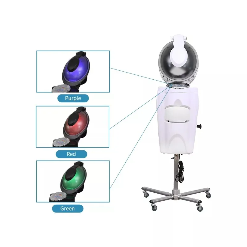 Home-use three-color light hair conditioning machine heating cap steam humidification