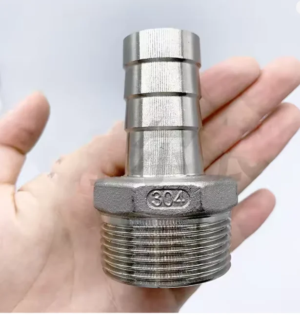 Joint de conversion rapide d'arbalde à filetage externe de pagode d'acier inoxydable 304 DN6 DN8 DN10 Joint de barbecue de pagode, pagode, barbe