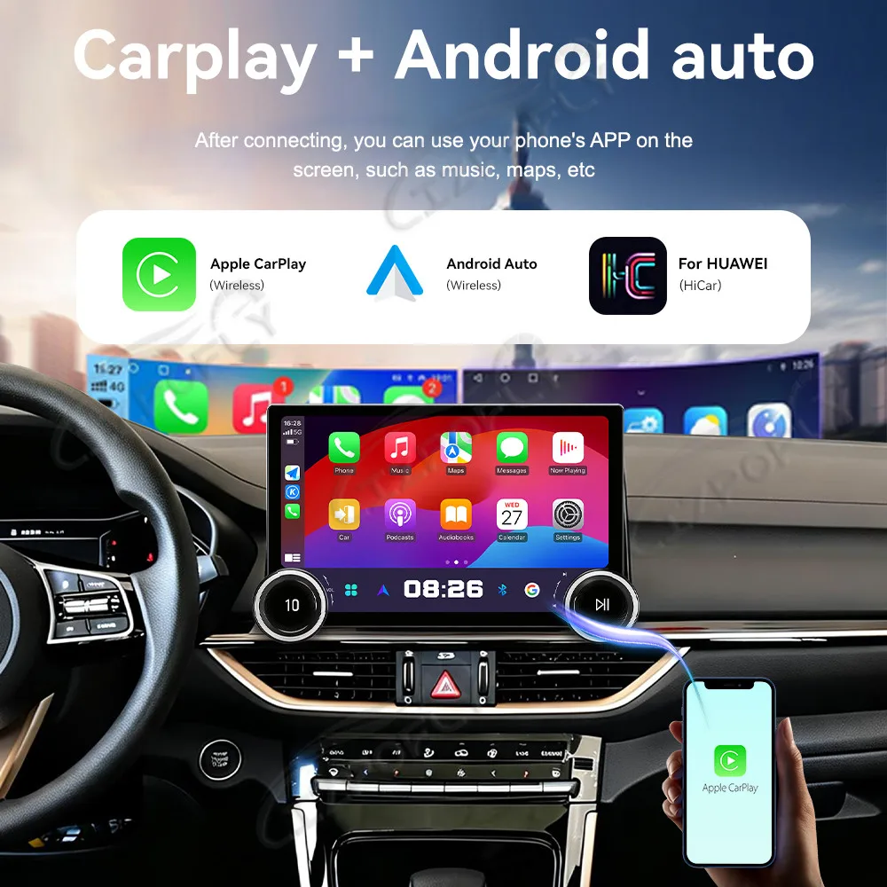 Lizpofly 11.5 inch Upgrade Car Radio For Kia K3 2012–2019 with Wireless Carplay & Android Auto, Touchscreen & GPS Navigation