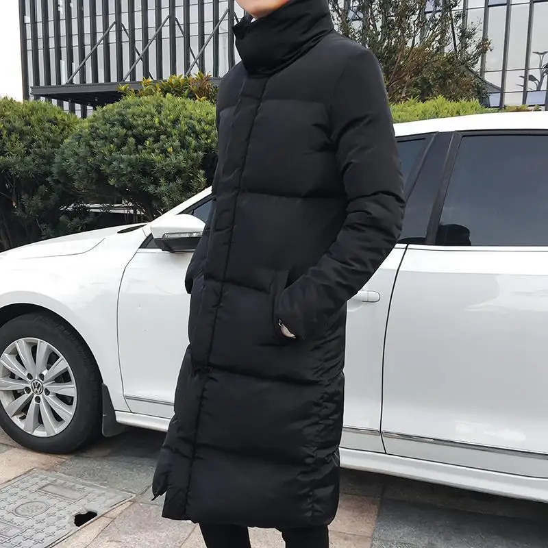 Male Padded Coats Long Padding Hooded Men\'s Down Jacket Quilted Parkas Winter Outerwear Offers Korean Style In Promotion Outer