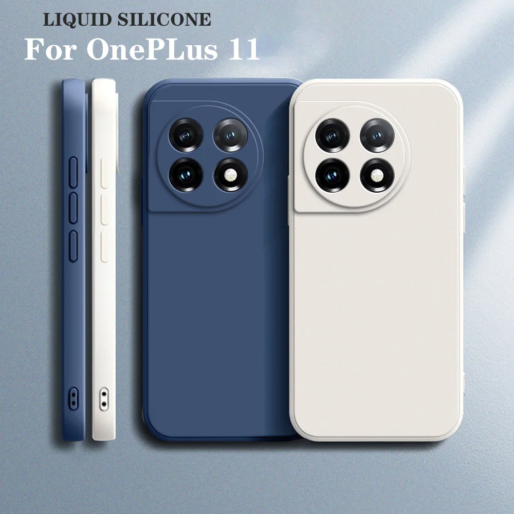 Original Phone Case for OnePlus 11 Liquid Silicone Fundas OnePlus11 One Plus 11 5G Camera Protective Back Case