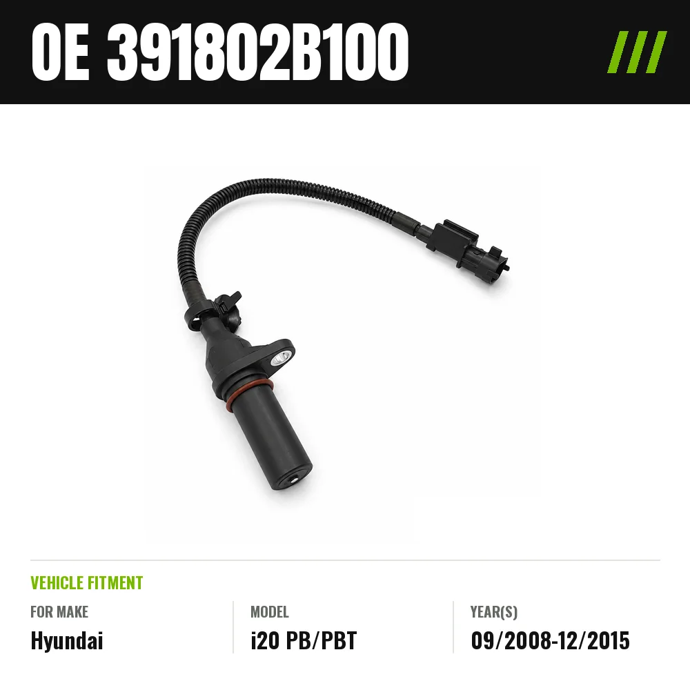 391802B100 Crankshaft Position Sensor For Hyundai i20 PB PBT 1.4 G4FA 2008-2015 Without Start Stop