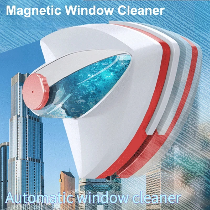 2026New Magnetic Glass Window Cleaning Tool Water Discharge Double-layer Wiper Household Special Window Cleaner For Home