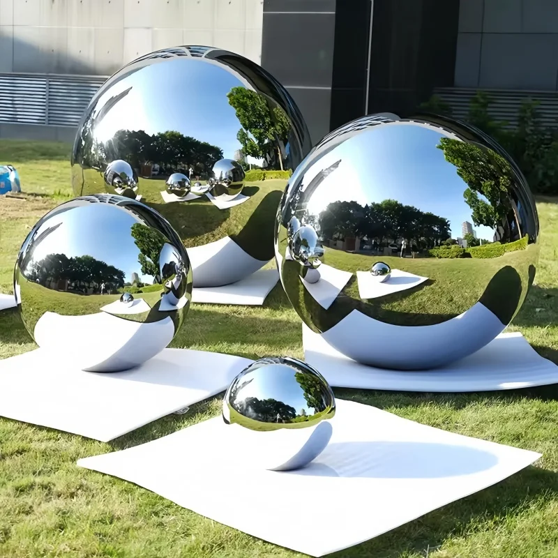 700mm 800mm 900mm 1000mm 1100 1200mm, 304/316 Stainless Steel Outdoor Lawn Garden Boutique Decorative Round Ball