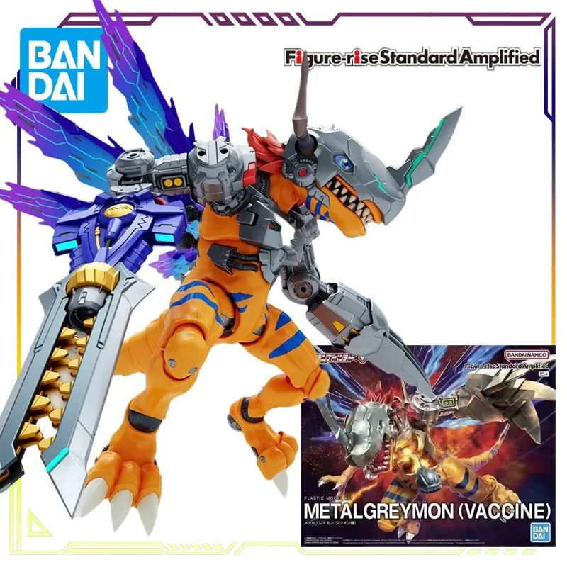 BANDAI Originele Figuur-rise Standaard Amplified Series Dark Battle Tyrannosaurus Rex Amplified Action Figure Assembly Model Speelgoed