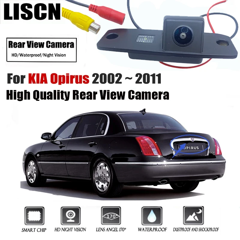 HD Rear Camera For KIA Opirus 2002 2003 2004 2005 2006 2007 2008 2009 2010 2011 Night Vision Backup Parking Reversing Camera