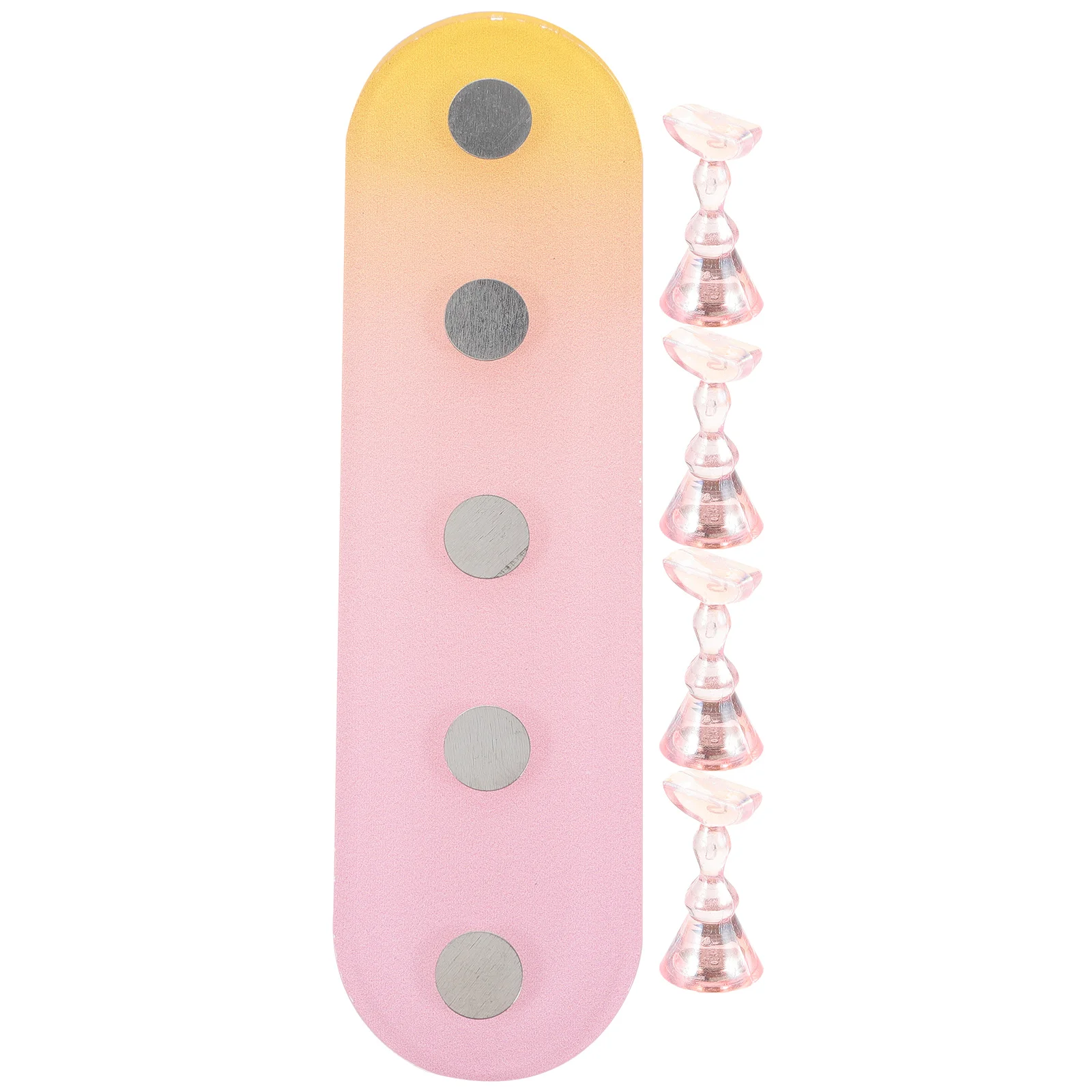 

1Set Training Nail Display Racks Nail Art Holders Lightweight Space Saving Practice Stands Ideal for Salons Home