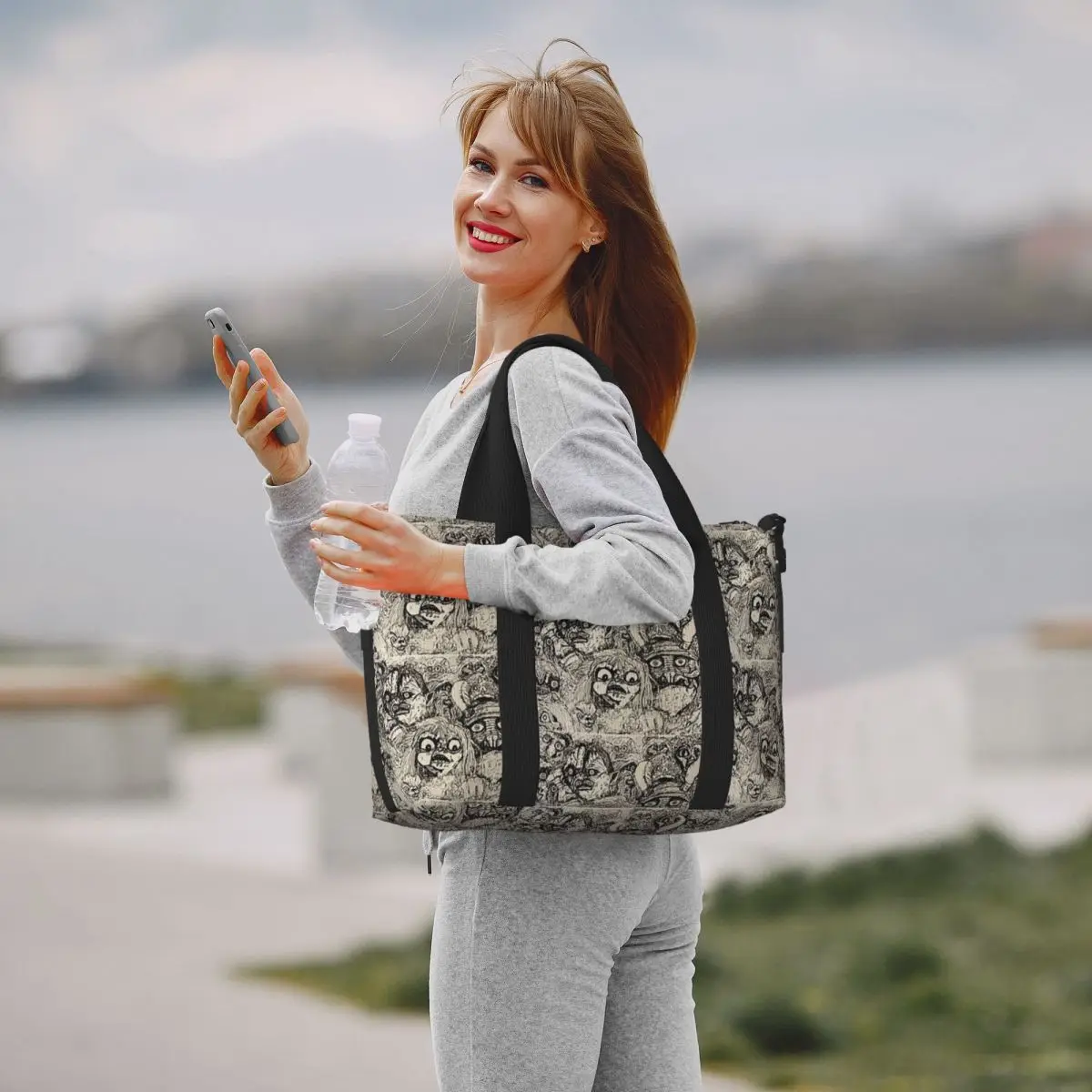 Labyrinth, Jim Henson Beach Travel Bag Large Capacity Tote Bags for Gym Sport Women Shopping Duffle Shoulder Bag view 5